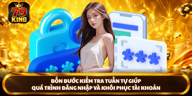 Bốn bước kiểm tra tuần tự giúp quá trình đăng nhập và khôi phục tài khoản