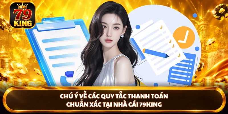 Chú ý về các quy tắc thanh toán chuẩn xác tại nhà cái 79KING