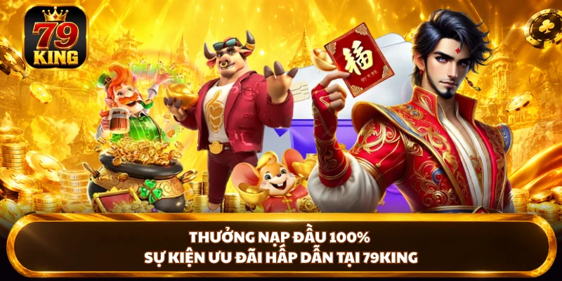 Thưởng Nạp Đầu 100% - Sự Kiện Ưu Đãi Hấp Dẫn Tại 79KING