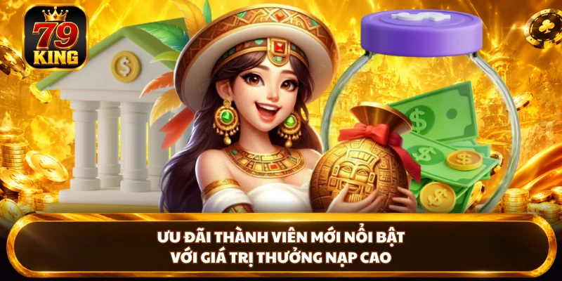 Ưu đãi thành viên mới nổi bật với giá trị thưởng nạp cao